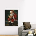 thumbnail image 4 of Great Big Canvas "Santa Believes"  by Susan Comish Forest Green Burgundy Traditional  Wrapped Canvas Print Wall Artwork, 4 of 7