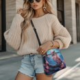 thumbnail image 4 of Kuiaobaty Owl Cherry Blossom Print Crossbody Bag for Women, Rommy Multi Pockets Vegan Leather Shoulder Handbag, Lightweight Waterproof Hobo Purse Cossbody for Travel & Dating, 4 of 7