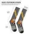 thumbnail image 2 of Picia I Like Big Digger Printed Sports Compression Socks - 15-20mmHg Graduated Compression, High-Performance Soft and Breathable Socks for Men and Women, 2 of 5