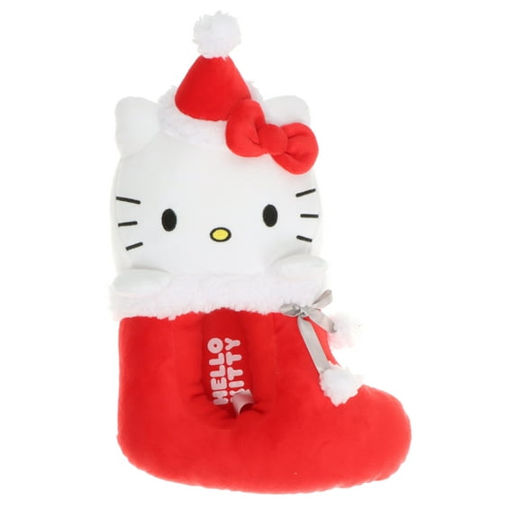 Hello Kitty® by Sanrio® Women's Red Christmas Holiday Stocking Slippers