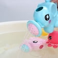 thumbnail image 2 of Children Shower Head Animal Shape Baby Shower Head Plastic Handheld Sprayer Kids Bath Toy, Blue, 2 of 7