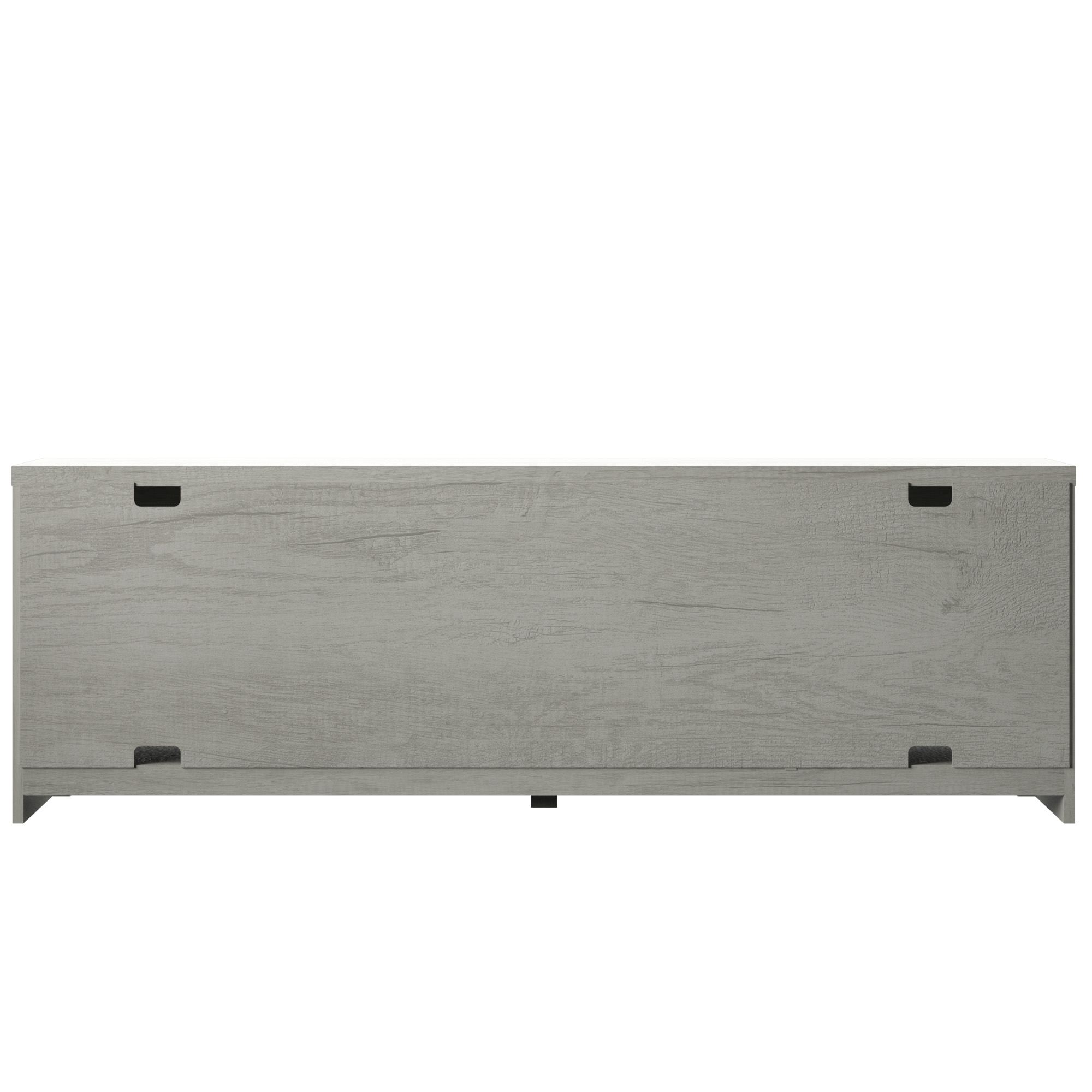 TV Stand for TVs up to 80 with Farmhouse Design in Fairfax Oak