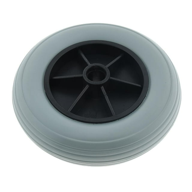 High Quality 8'' Inflatable Front Wheel Solid PU Tyres for Elderly, Disabled Patients Gray