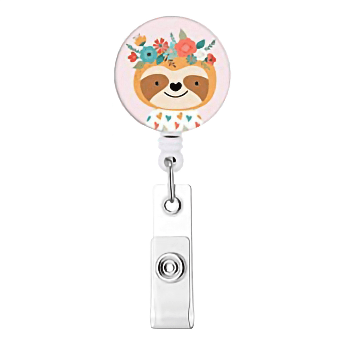 18 Pcs Animal Badge Reels Retractable Holder with Alligator Clip Nurse Cute for ID Card Holders