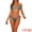 Blue Green, variant on Women's Snake Print Halter Bikini Sets 2 Pieces S Blue Green