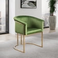 thumbnail image 2 of Meridian Furniture Tierra Olive Velvet Dining Chair, 2 of 8