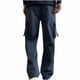 thumbnail image 4 of Pantalones largos para hombre, moda de ocio, color sólido, cremallera, bolsillo, trabajo, rectos, tubo, ropa, pantalones, blusa y pantalones de poliéster para hombre., 4 of 4