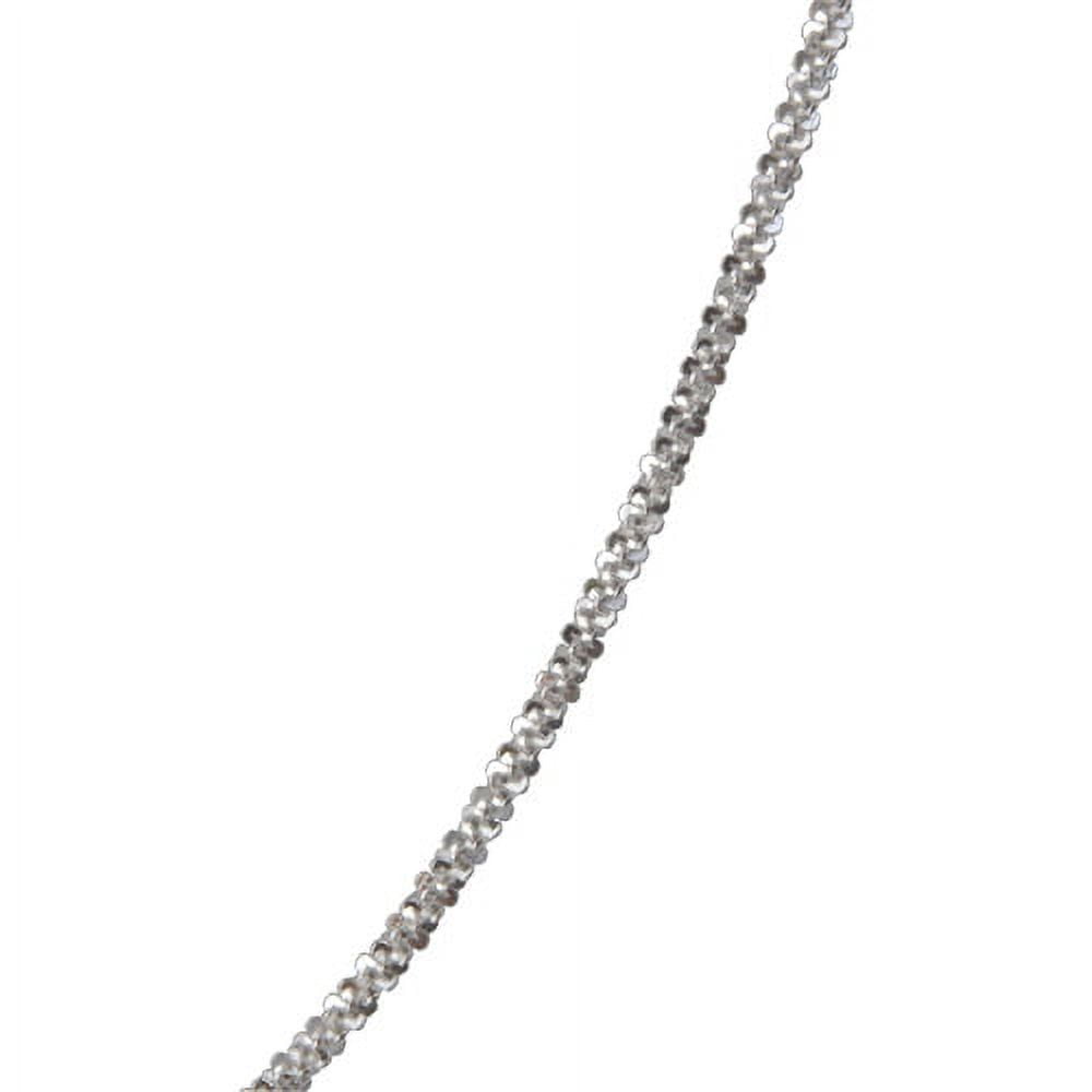 Women's Sterling Silver 040 Criss Cross Necklace