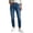 Dark Blue, variant on QIYAGBSA Women's Straight Leg Jeans High Waisted Button Fly Five Pocket Denim Casual Everyday Wear (Dark Blue, XL)