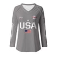 thumbnail image 4 of AHMOMEI Women's 250 Anniversary USA Shirt America 1776-2026 250th Anniversary Long Sleeve Patriotic Women's Sweatshirts, 4 of 5