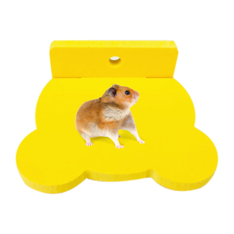 yellow hamster cage
