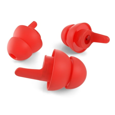 

EarPeace Sleep Ear Plugs - Sound Blocking Ear Plugs for Sleeping Travel Work - High Fidelity Reusable Ear Plugs - Noise Reduction Sleep Ear Plugs for Snoring (Standard Red Case)