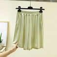 thumbnail image 4 of Shorts Women Pack Summer Boxer Shorts for Women Elastic Waist Comfy Pajama Shorts with Pockets Casual Soft Home Bottoms Green XXL, 4 of 5