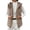 Brown, variant on Kinrui Womens Sherpa Vest Textured Open Front Knit Flannel Vest Jackets Lightweight Outerwear with Pocket Green XL