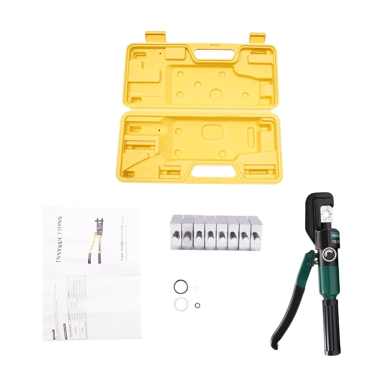 60KN Hand Operated Hydraulic Crimping Tool Hydraulic Crimper With 8 Pairs Of Dies For Aluminum Tubes, Plastic Tubes, PEX Tubes