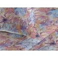 thumbnail image 3 of Ambesonne Floral Quilted Bedspread Set 3 Pcs, Fantasy Vibes Flowers Leaves, King, Lilac Sand Brown Pink, 3 of 4
