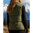 thumbnail image 5 of Yutgune Women's Puffer Vest Stand Collar Zip Up Sleeveless Jacket with Pockets Winter, 5 of 5