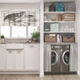 thumbnail image 5 of LALILO Kitchen Curtain Valance And Nature Paris Rod Pocket Window Curtain 52"x 18" Set of 2, 5 of 6