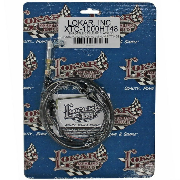 Lokar Throttle Cable Housing 48in Stainless Black