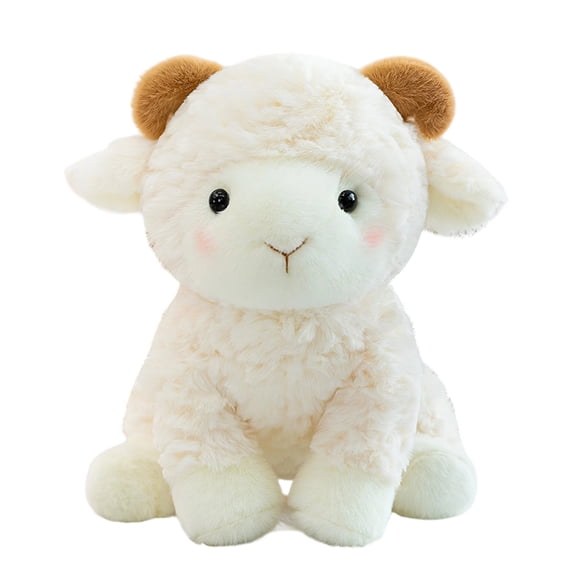 Sheep Plush Toy White 13.8 Inch 1 Pack Soft Stuffed Animal For Kids Gift Decor