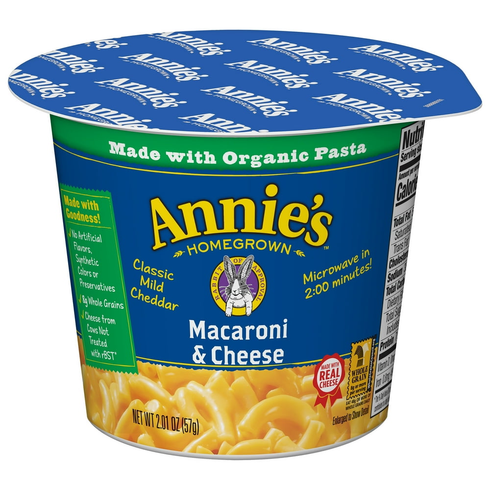 Annie's Classic Cheddar Mac & Cheese Micro Cup 2.01 oz