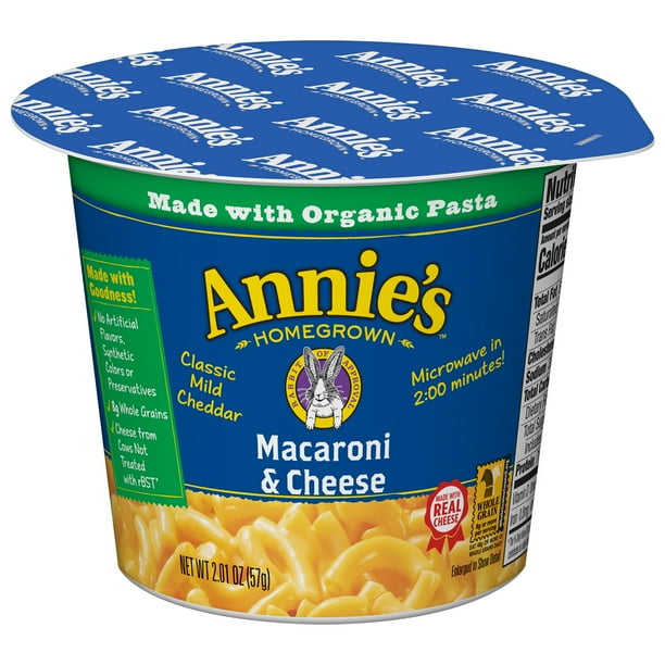 Annie's Classic Cheddar Mac & Cheese Micro Cup 2.01 oz