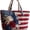 A01, variant on Floral American Flag Print Quilted Tote Patchwork Shoulder Bag Women Daily Handbag For Shopping 4th of July Decorations (A01)