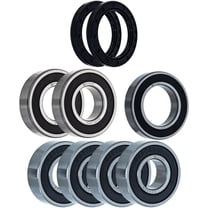 Niche Wheel Bearing Seal Kit for Kawasaki KLT200B 250A 6206-2RDQE6 6008-2RD MK1008379