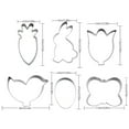 thumbnail image 3 of Stainless Steel Easter Cookie Cutters Set - 6 Shapes Including Bunny & Eggs for Holiday Baking & Decorating, 3 of 9