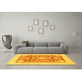thumbnail image 3 of Ahgly Company Indoor Rectangle Abstract Yellow Modern Area Rugs, 2' x 3', 3 of 4