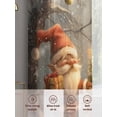 thumbnail image 5 of Gnomes Christmas Tree Sheer Curtains 63 Inch Length 2 Panels Set, Xmas Snowflake Winter Farmhouse Voile Window Treatment Rod Pocket Curtains Sheers Drapes for Bedroom/Living Room/Kitchen 52x"63"x2, 5 of 7