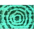thumbnail image 1 of Ahgly Company Indoor Rectangle Abstract Turquoise Blue Modern Area Rugs, 6' x 9', 1 of 4