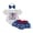 White, variant on Newborn Baby Girl My First 4th of July Outfit Patriot Independent Day Summer Clothes Letter Print Flying Sleeve Romper Star Bow Tiered Ruffled Shorts Skirt Headband Set