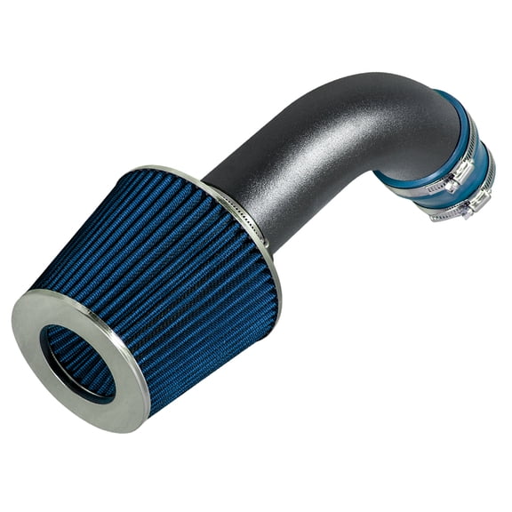 RTUNES RACING MATTE BLACK PIPE BLUE - SHORT RAM INTAKE Compatible For 05-07 Volkswagen GOLF 2.0L / 06-08 JETTA/PASSAT TURBO / 06-08 AUDI A3