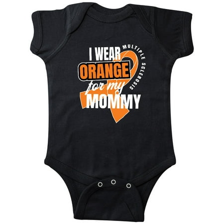 

Inktastic I Wear Orange For My Mommy Multiple Sclerosis Awareness Gift Baby Boy or Baby Girl Bodysuit