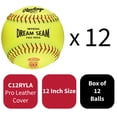 thumbnail image 2 of Pelotas de Softbol Rawlings C12RYLA de Cuero Profesional 12" Paquete de 12, 2 of 2