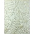 thumbnail image 2 of Minerva Zoey Beaded Lace Fabric Ivory - per yard, 2 of 6