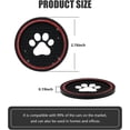 thumbnail image 2 of Yazoeia Bling Paw Car Cup Holder Coaster, 2 PCS Non-Slip Auto Cup Coasters, Shiny Crystal Rhinestone Insert Decorative Cup Mat, Universal Vehicle Interior Accessories for Most Cars (Black, 2 of 6