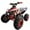 Red/Red, variant on X Pro P011 Green 125 cc ATV with Reverse LED Headlights Big19 18 Tires