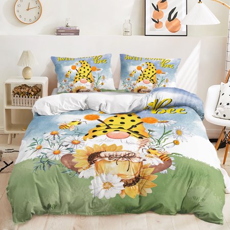 Hosima 3 Piece 3D Digital Printed Duvet Cover Full Size Bedroom Decorative Bedding Set,DEX13-Full