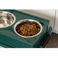 thumbnail image 6 of IRIS Remington 47lbs/45qt Large Elevated Dog Food Bowl with Airtight Pet Food Storage Container, Green, 6 of 10
