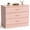 Pink_26"L, variant on Hassch 3 Drawers Bedside Table, Drawer Cabinet, Modern Nightstand with Storage for Home Office, Easy Assembly, Black