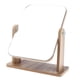 thumbnail image 1 of Base de madera de la superficie de cristal rectangular del espejo del maquillaje del diseño sin marco de la moda 22x17 cm Yuyangstore Espejo de maquillaje de viaje, 1 of 8
