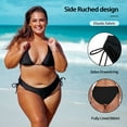 thumbnail image 4 of Ocean Blues Women's Full Coverage Swim Bottom Tie Sides Bikini Bottom, 4 of 8