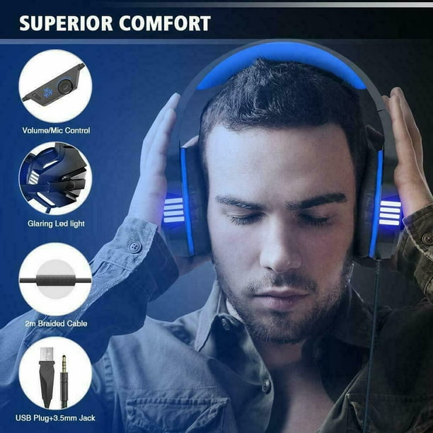 Douhoow Hunterspider V3 3.5mm Gaming Headset Mic LED Headphones