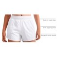 thumbnail image 4 of Shorts CRZ YOGA Feathery-Fit Suaves con Bolsillo con Cierre Blanco XL, 4 of 6