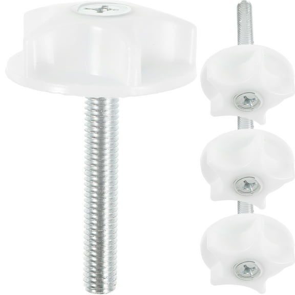 OUNONA 4-Piece M8 Bed Screw Set with Headboard Fixing Bolts and Washers for Secure and Bed Frame Assembly