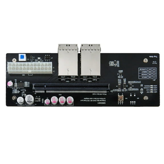 External Mini SAS HD 1x2, 4X(SFF-8674) Dual-Port to PCIe x16 Gen4 slot Adapter