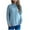 Blue, variant on GigrtiJin Women's Sweaters Long Sleeves Mock Neck Solid Color Knitted Sweater Comfy Loose Casual Pullover Tops