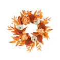 thumbnail image 3 of Corona de otoño artificial para puerta de otoño, decoración realista para porche, pared, Halloween, granja, regalo de inauguración de la casa, 3 of 9